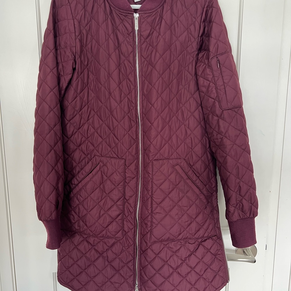 Zella Purple Utility Jacket with Quilted Design
